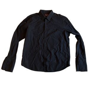 UNTUCKit Men's X-Large Black 100% Cotton Long Sleeve Casual Button Down Shirt